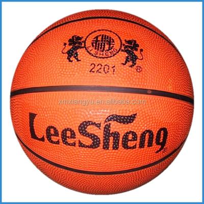 China Trainning Ball or Toys Orange Color Inflatable Rubber Basketball, Basketball Accessories for sale