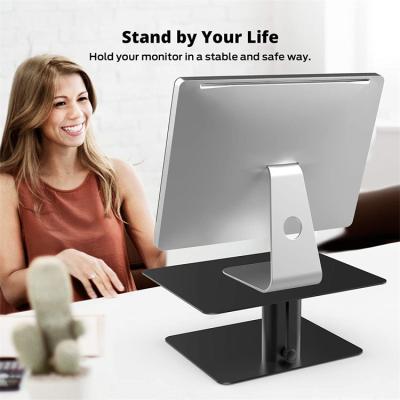 China (Size) BoYata Adjustable Monitor Riser Laptop Stand Ergonomic Vertical Aluminum Adjustable Laptop Riser Monitor Holder Stand For Desk for sale