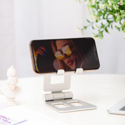 China Adjustable Mobile Phone Stand Aluminum Alloy Foldable Mobile Phone and Tablet Stand for sale