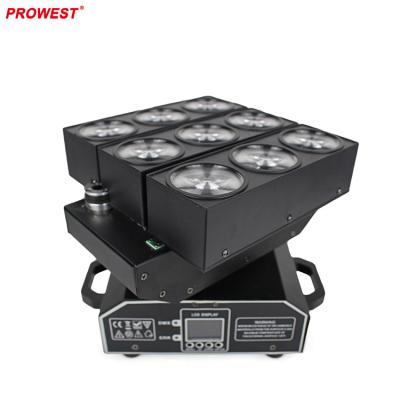 China Wedding/DJ/Stage/Party/Musis Show LED Light Lighting Transformer 9*10W RGBW 4in1 Deformable Infinite Beam Matrix Lights Disco Music Head Club Demonstration for sale