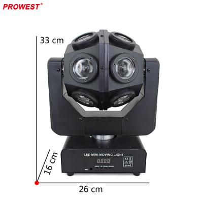 China Fashionable Inno Pocket 12pcs 10W RGBW 4in1 Beam Stage Lighting Moving Head LED Football Disco/DJ/Stage Light for sale