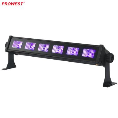 China Club Disco DJ Bar Stage Lighting Bar Cheap Price Real Ultraviolet 6 x 3W Slim Design Led UV Light With 405nm Wavelength For Club And Live Show DJ party dj for sale