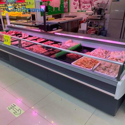 Cina Congelatore 160L dell'esposizione della carne di conservazione frigorifera nessun macellaio Shop 0 - della porta ℃ 5 più fresco in vendita