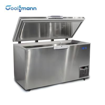 China Single Temperature Deep Chest Freezer Supermarket Adjustable Foot Fridge for sale