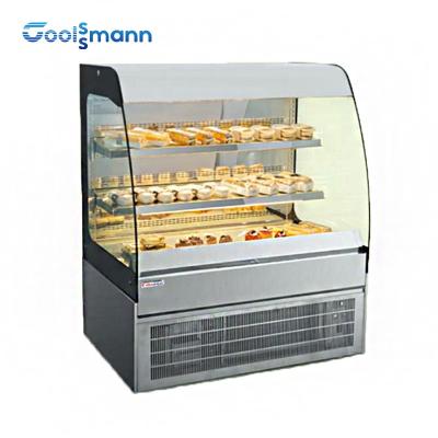 Cina Il dispositivo di raffreddamento dell'esposizione del dolce del supermercato ha curvato il frigorifero di Front Glass Bakery Counter Cabinet in vendita