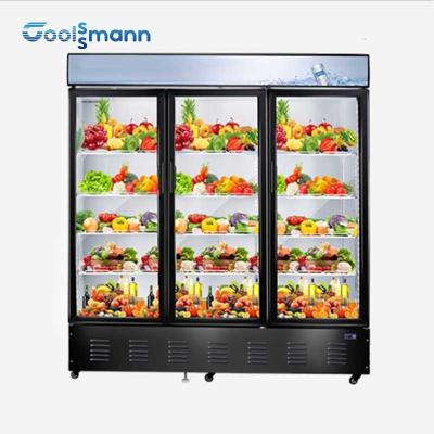 China El hueco de cristal del congelador de la puerta de tres capas moderó la calefacción revestida Front Freezer 1305L en venta