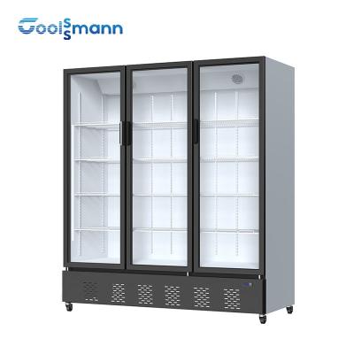 China congelador vertical de la exhibición del refrigerador de cristal transparente de 50m m que hace espuma en venta