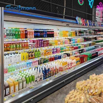 Cina Singola temperatura Front Display Fridge aperto, frigorifero verticale del contenitore per esposizione in vendita