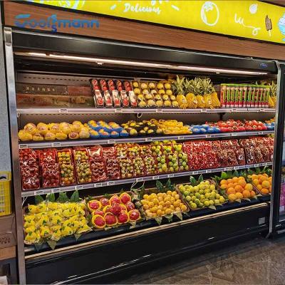 China Supermarkt Open Front Display Chiller, van het Fruit Open Multideck van het Luchtgordijn de Koelkastkabinet Te koop