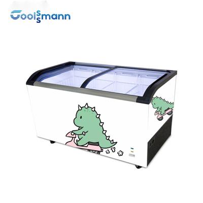 Chine Vitrine aérodynamique de crème glacée, LED 273 - congélateur de réfrigérateur du coffre 645L à vendre