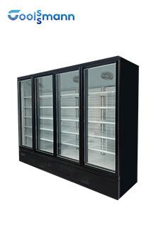 China congelador de cristal de la exhibición de la puerta 1700L, altura de Front Drink Fridge los 2m del vidrio del LED en venta