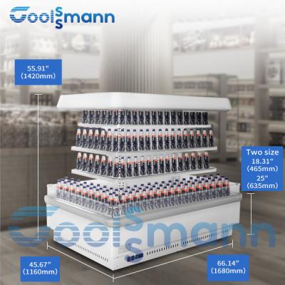 Китай Мини половинным случай напитка Multideck охладителя дисплея еды высоты Refrigerated шкафом продается