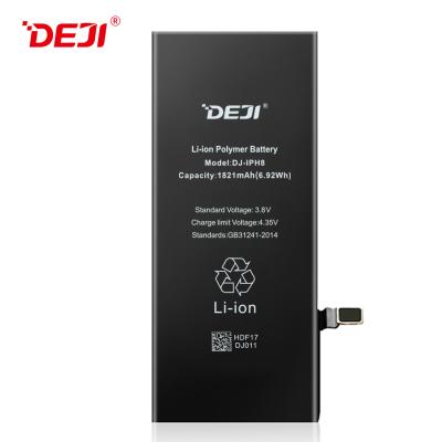 China Original DEJI Original 1821mAh Capacity 1821mAh Mobile Phone Battery For iPhone 8 for sale