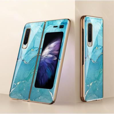 China Fashion Shockproof Electroplate PC Cover Phone Case For Samsung Z Fold 2 Fold 3 Plating Shockproof Edge Cover Glass Hard Cases for sale