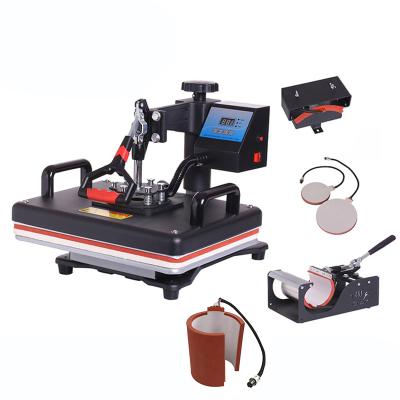 China Flat Sublimation Blanks Sublimation Printer 6 in 1 Sublimation Heat Press Machine Multifunctional Combination Machine for sale