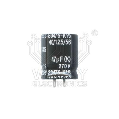 China EPCOS B43866-S0476-K16 47uF 270V 3PIN capacitor use for automotive ECU EPCOS B43866-S0476-K16 47uF 270V for sale