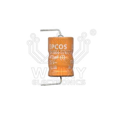 China EPCOS B41684-S7477-T4 470uf 35V capacitor use for EPCOS B41684-S7477-T4 automotive ECU for sale