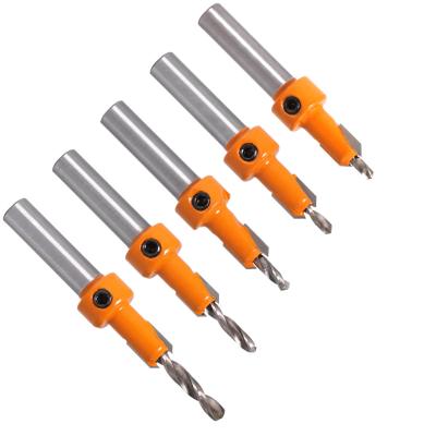 China Factory Wholesale High Quality Woodworking Drill Bits and Woodworking Milling Cutter Alloy Head Screw Step Hot Selling Taper Drill Bits for sale