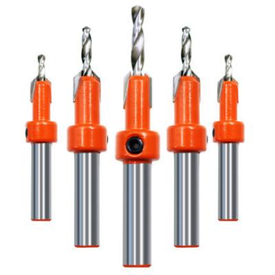 China 45#Steel Wood Drilling Round Straight Leg Head Woodworking Milled Drill Bits for sale