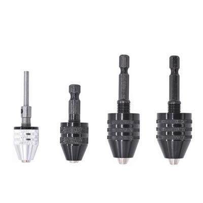 China Factory direct wholesale 1/4 inch hex shank adapter long life 0.6~8 mm aluminum alloy electric drill keyless chuck for sale