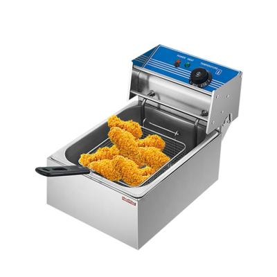 China Hot Sale Outdoor Kitchen Equipment FLAMEMAX HEF 81A Commercial Residential Electric Chips Chicken Deep Fryer Stainless Steel for sale