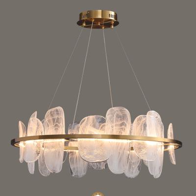 China Simple post-modern minimalist modern style light luxury living room chandelier bedroom crystal glass lamp restaurant c for sale