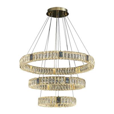 China Crystal Modern Light Luxury Duplex Duplex Villa Chandelier Staircase Lamp Building Chandelier Living Room Building Medium Floor Long for sale