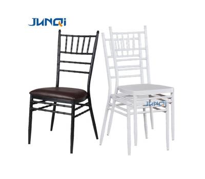 China Modern chivari chairs wedding chairs for bride and groom iron stacking chiavari chair for sale