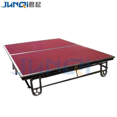 China Mini Modern Wedding Hall Function Red Color Portable Stage Platform for sale