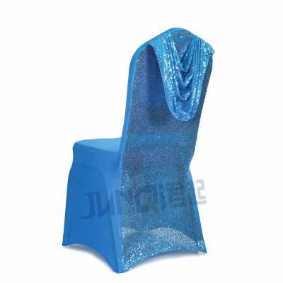 China Simple Stretch Spandex Jacquard Dining Chair Seat Cover Removable Dustproof And Washable Waterproof Chair Cover for sale