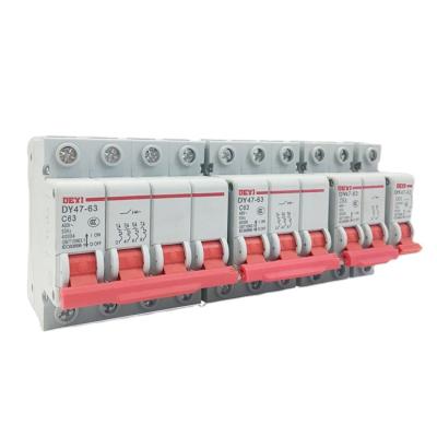 China Miniature Micro Circuit Breaker PV Circuit Breaker 50HZ Circuit Breaker DY47-63 for sale