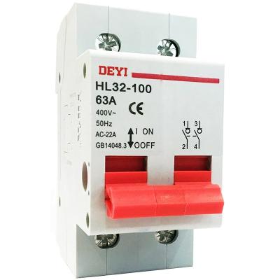 China Solar Panel Type C D Mcb Miniature Circuit Breaker Original Circuit Breaker HL32-100 for sale