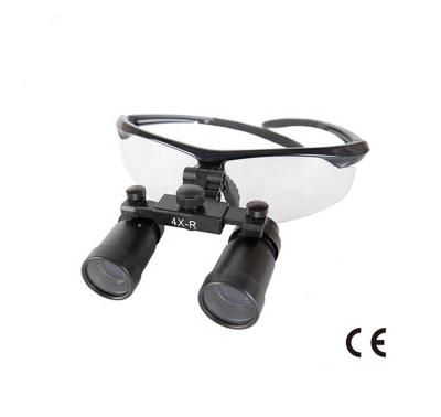 China X-R Metal Frame Surgical Glass 4.0 Magnifier Loupes Dental Loupes for sale