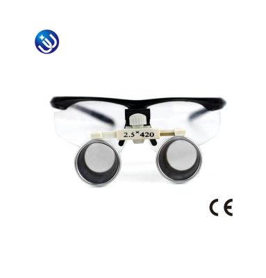 China 2.5X-R BP Loupes Sport Frame Glass Surgical Loupes Dental Loupe for sale