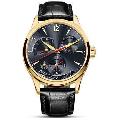 China Chronograph OEM Factory Luxury Multifunctional Men Class Waterproof Luminous Genuine Leather Mechanical Watches for sale