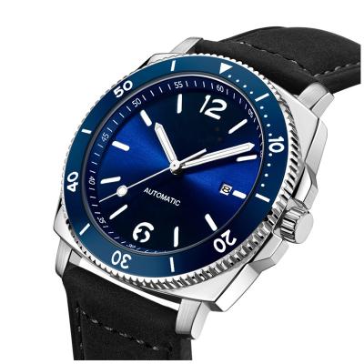 China Date Automatic Business Casual Mechanical Watch For Men Stainless Steel Logo Watch Automatic Custom Chronograph for sale