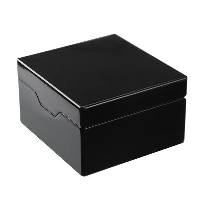 China Good Quality Wooden Black With Red Inside Classic High Watch Solid Wooden Gift Box for sale