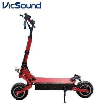 China VICSOUND 60V 5000W Hot 2 Chargers Unisex Powerful Foldable Electric Scooter Adult With Seat for sale