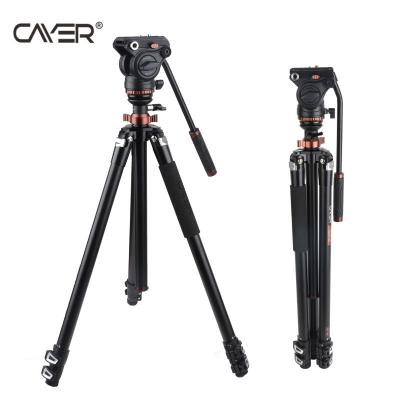 China Hot Selling Video Camera Tripod Cayer AF2371H4 Flexible Aluminum Tripod For Camera for sale