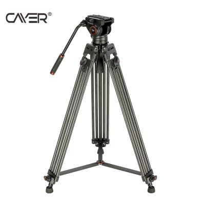 China Cayer BV25L Hot Selling Portable And Flexible And Collapsible Video Foldable Heavy Duty Tripod Tripod With Telescopic Legs for sale