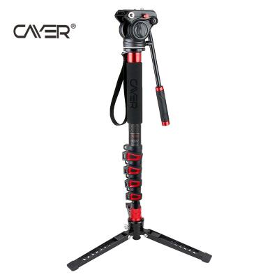 China New Product Camera Monopod Cayer CF35DVH4 Extendable Carbon Fiber Monopod With Telescopic Legs for sale