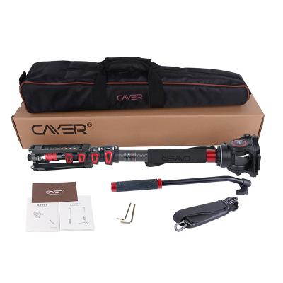 China Cayer Monopod CF35DVH4 Extendable Professional Monopod For Camera With 68 Inch Carbon Fiber for sale