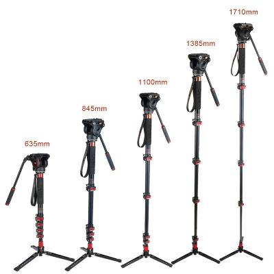 China Cayer AF35DVH4 Monopod Expandable Fashional Monopod 635 Monopod Aluminum Video Camera Flexible Tripod Stand Stretch Camera for sale