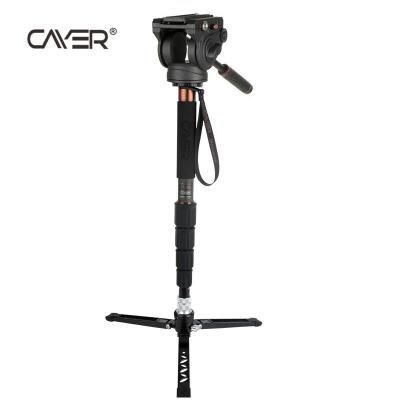 China Good Quality Video Monopod Cayer CT35DVK3 Foldable Portable Mobile Monopod With 5 Sections Telescopic Legs for sale