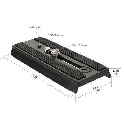 China Cayer QR120 camera easy loading plate quick release version / main ball plate for camera tripod and video for sale