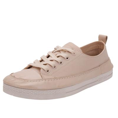 China All-match lace-up leather shoes of new retro ladies college style fashion massage four seasons single shoes for sale