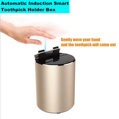 China Sustainable Infrared Induction Smart Toothpick Holder Automatic Box Dispenser For Home Hotel for sale