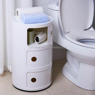 China Sustainable Korea ABS Hot Selling Round Storage Cabinet for sale