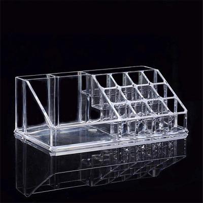 China Transparent Sustainable Plastic Organizer With PS/Acrylic Makeup Dividers for sale