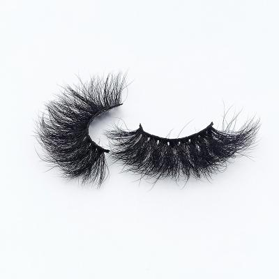 China 3D Layered New Arrivals Natural Soft Reusable Fluffy 25mm Curl 25mm Extension 3d Mink Eyelashes for sale